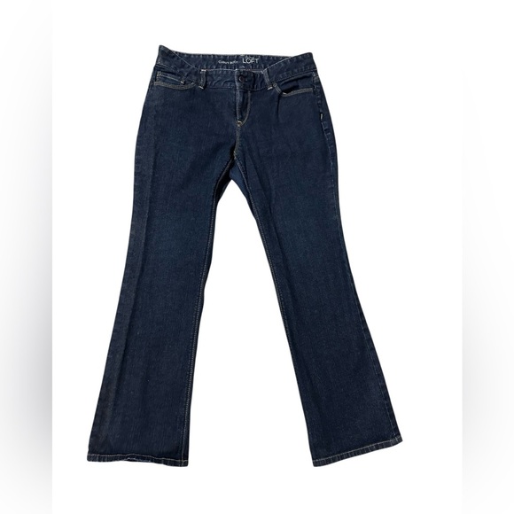 LOFT Curvy Boot Cut Denim Jeans Classic Style Western Festival Size 10P Rodeo - Picture 6 of 7